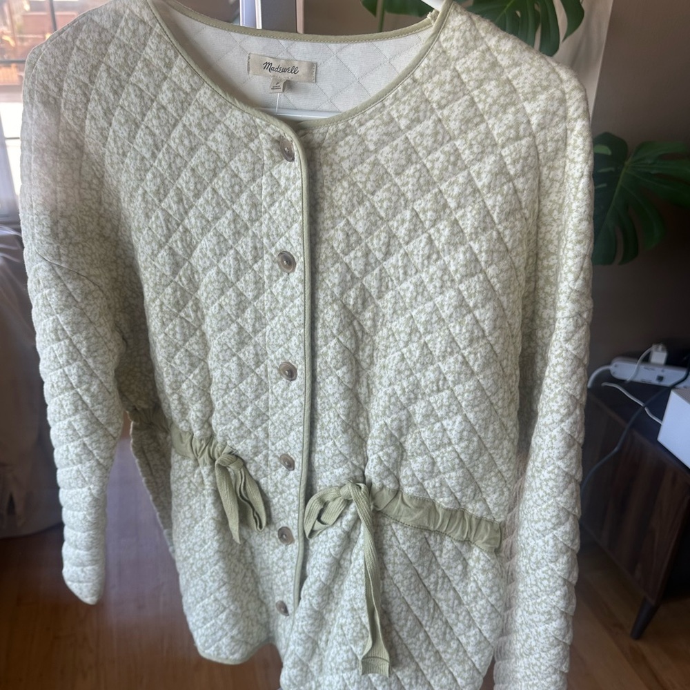 Madewell quilt sweater